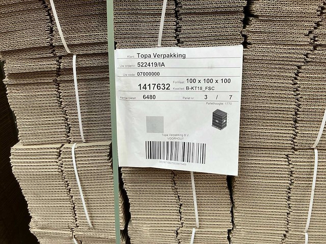 Topa kartonnen vouwdozen (+/-10500x) - afbeelding 4 van  5