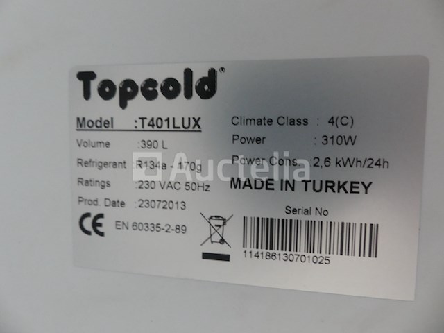 Topcold glazen koelkast t401lux - afbeelding 6 van  6