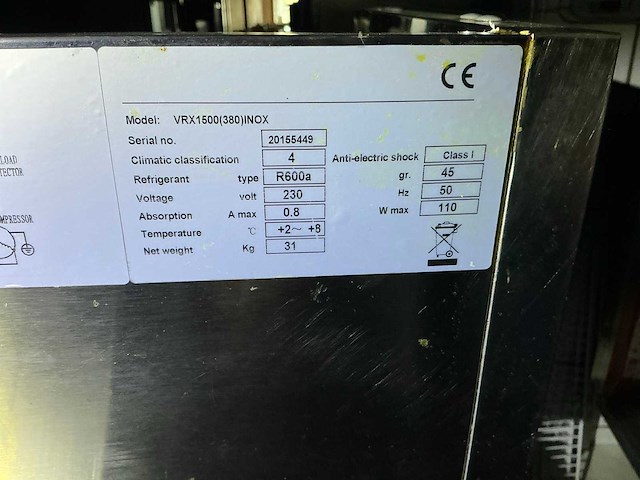 Topcold vrx1500 saladette - afbeelding 3 van  3