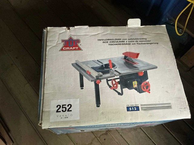 Topcraft 512 tafel cirkelzaagmachine - afbeelding 2 van  3