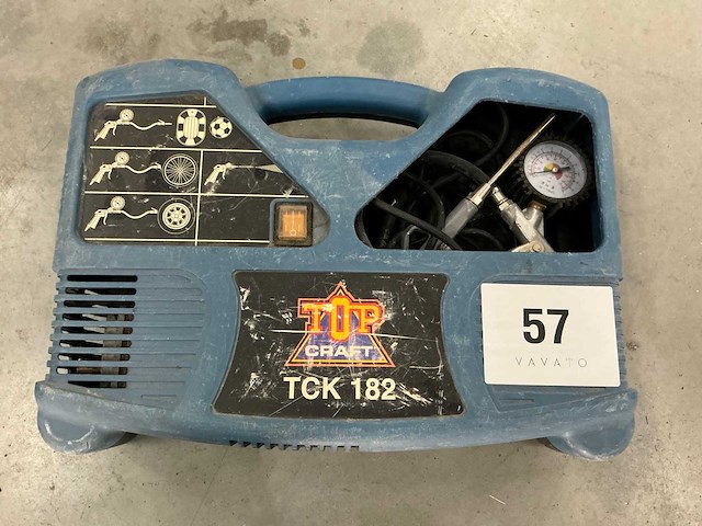 Topcraft tck182 luchtcompressor - afbeelding 1 van  3