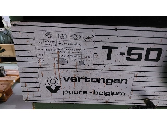 Topie/freesmachine vertongen t50 - afbeelding 3 van  12