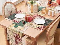 Topluxe kerst tafelloper - afbeelding 1 van  4
