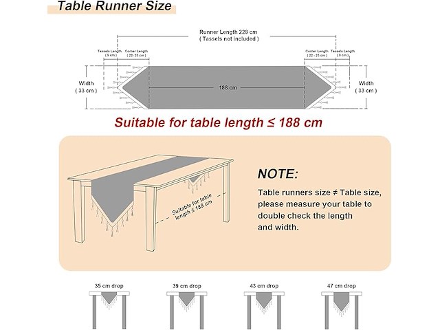 Topluxe kerst tafelloper - afbeelding 2 van  4