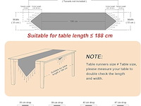 Topluxe kerst tafelloper - afbeelding 2 van  4