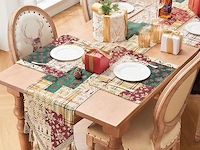 Topluxe kerst tafelloper - afbeelding 1 van  4