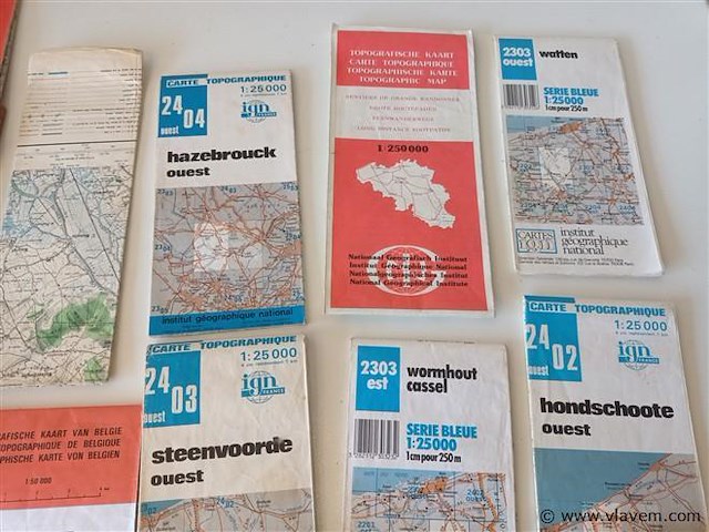Topografische kaarten. 17 stuks - afbeelding 4 van  6