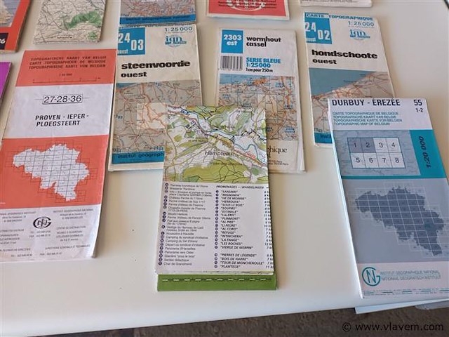 Topografische kaarten. 17 stuks - afbeelding 5 van  6