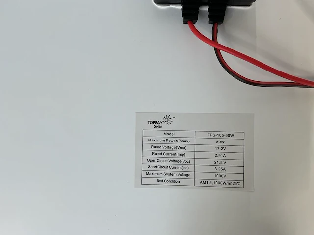 Topray solar tps-105-50w lot van 8 zonnepanelen (8x) - afbeelding 4 van  4