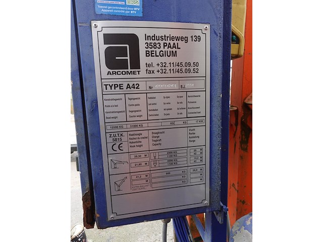 Torenkraan arcomet - afbeelding 14 van  19