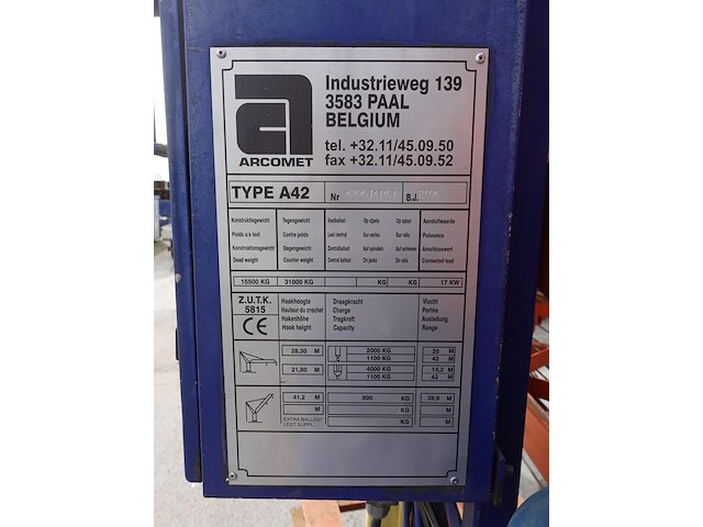 Torenkraan arcomet - afbeelding 3 van  19