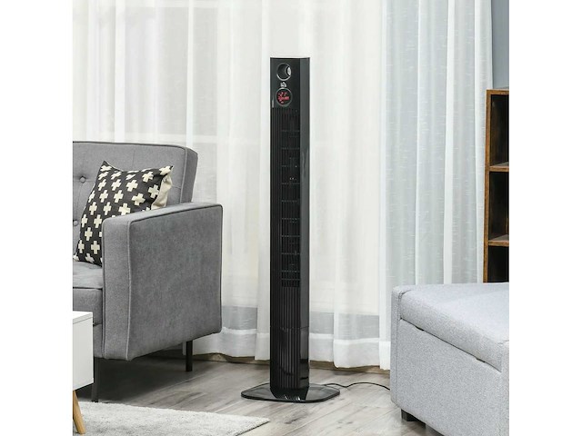 Torenventilator met afstandsbediening, 45 w, 70° oscillatie - afbeelding 1 van  3