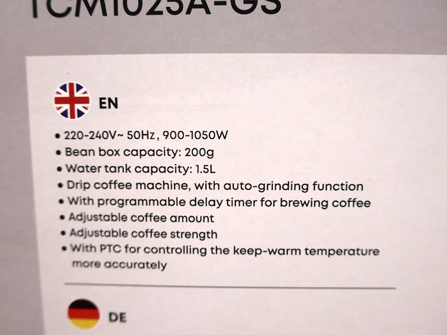 Tornado koffiemachine - afbeelding 4 van  4
