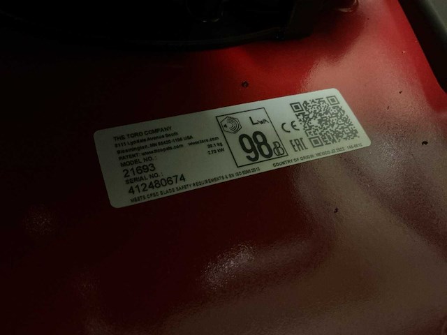 Toro 21693 grasmaaier - afbeelding 5 van  9