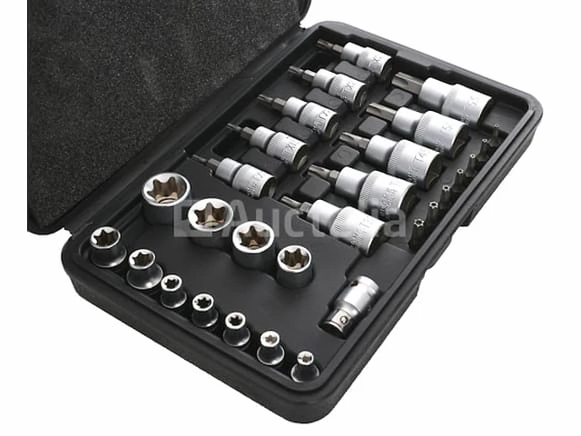 Torx cutter en socket set (30 elementen) kraft&dele - afbeelding 1 van  9