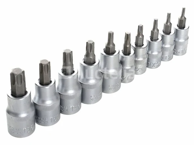 Torx cutter en socket set (30 elementen) kraft&dele - afbeelding 6 van  9