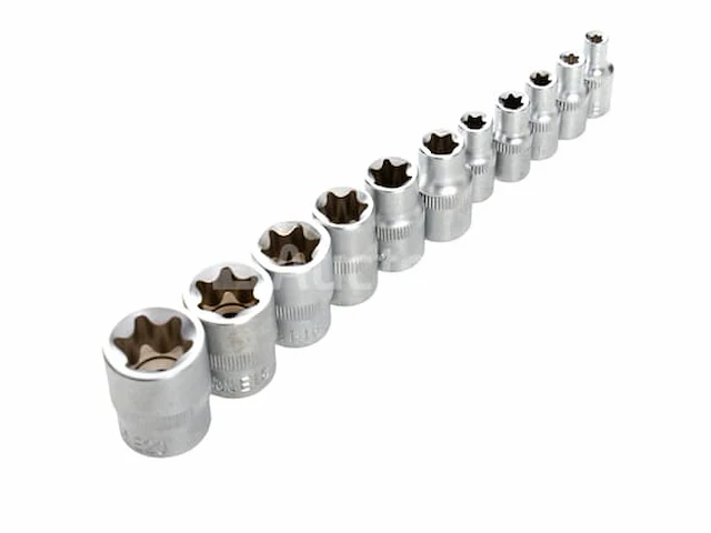 Torx cutter en socket set (30 elementen) kraft&dele - afbeelding 8 van  9