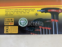 Torx set met rekje met imbus kogelkop 10 delig - afbeelding 1 van  4