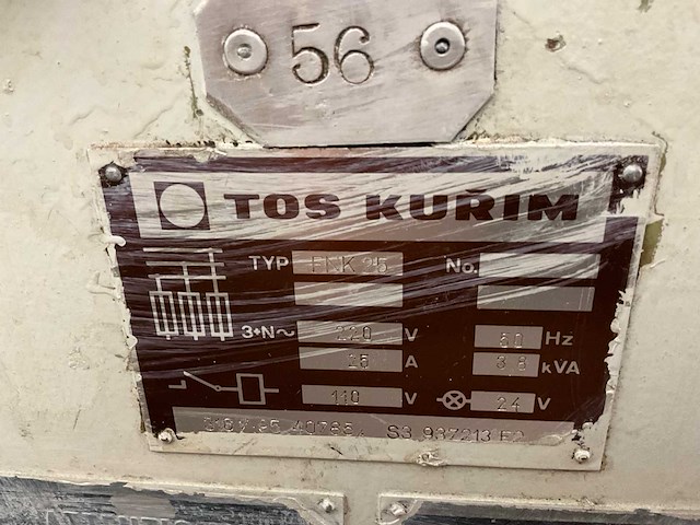 Tos kurim fnk 25 multifunctionele freesmachine - afbeelding 6 van  15