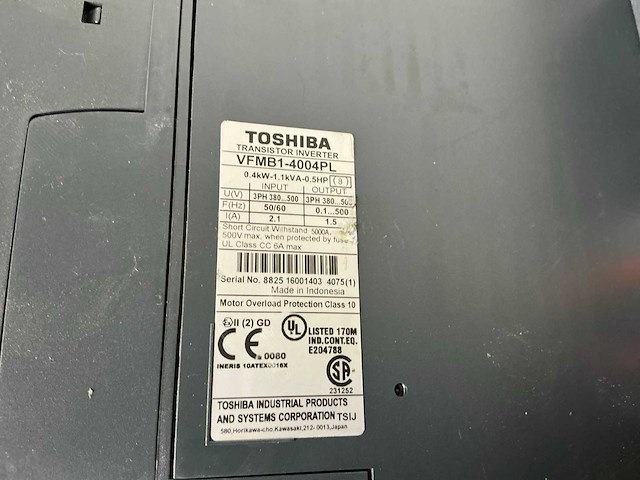 Toshiba vfmb1-4004pl frequentieregelaar (3x) - afbeelding 6 van  7