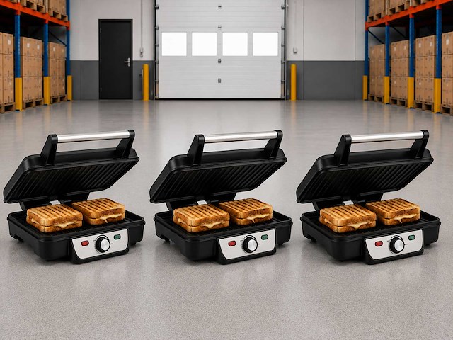 Tosti apparaat 2000w (3x) - afbeelding 1 van  9