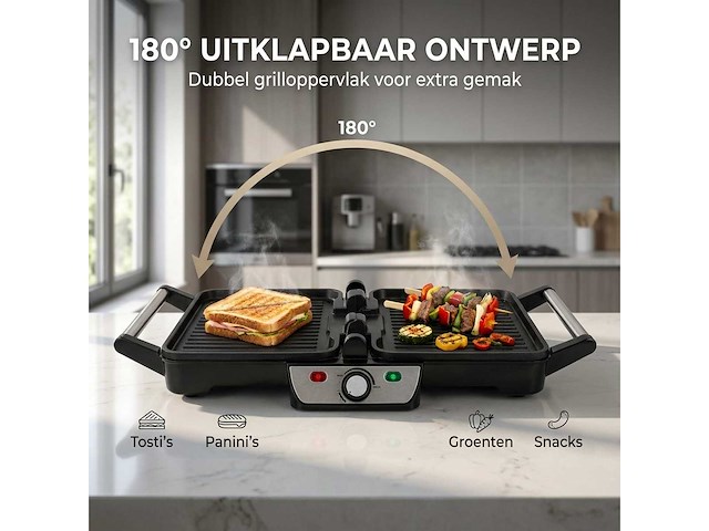 Tosti apparaat 2000w (3x) - afbeelding 6 van  9