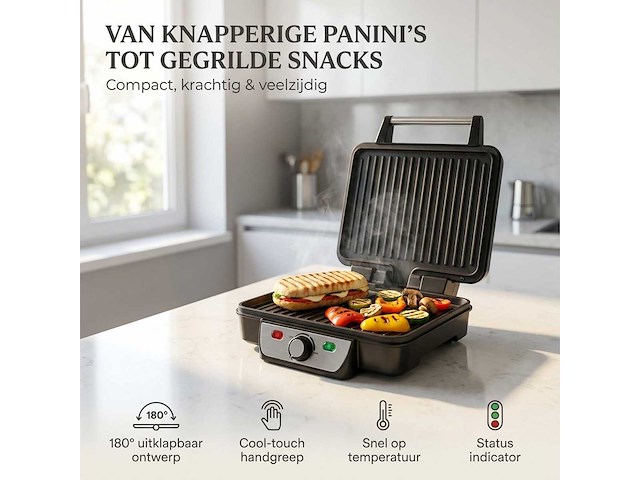 Tosti apparaat 2000w (5x) - afbeelding 3 van  9
