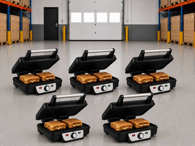 Tosti apparaat 2000w (5x) - afbeelding 1 van  9