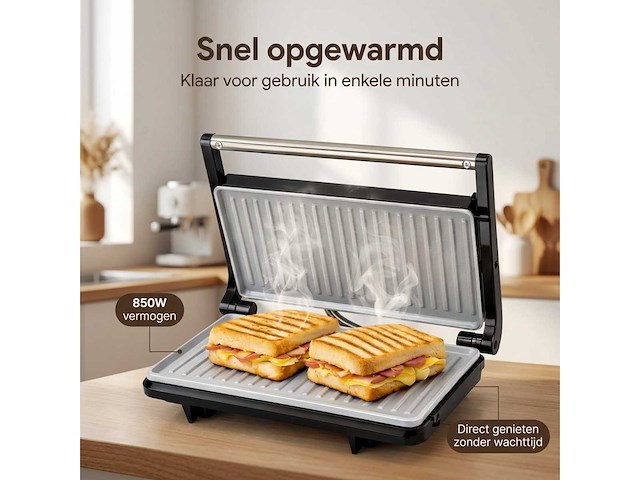 Tosti apparaat (5x) - afbeelding 4 van  6