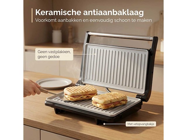 Tosti apparaat (5x) - afbeelding 5 van  6