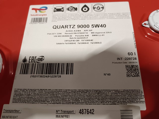 Total energies quartz9000 5w40 nf - afbeelding 2 van  4