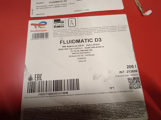 Total fluidmatic d3 transmissieolie - afbeelding 3 van  5