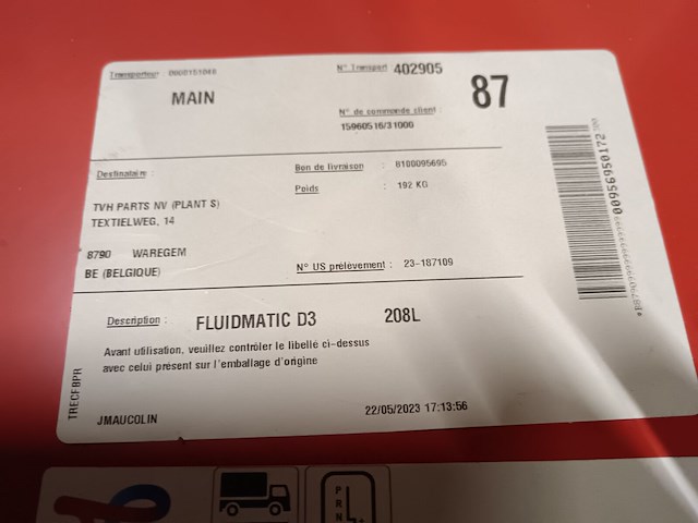 Total fluidmatic d3 transmissieolie - afbeelding 4 van  5