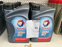 Total inhoud 1 liter aero 80 motor olie smeermiddel (14x) - afbeelding 1 van  1