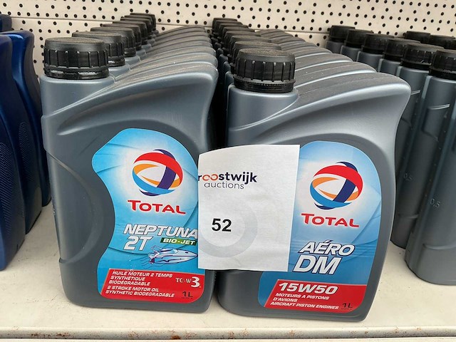 Total inhoud 1 liter bio-jet + aero dm motor olie smeermiddel (16x) - afbeelding 1 van  1