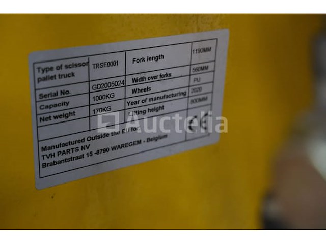 Total source elektrische palletwagen trse0001 - afbeelding 1 van  7