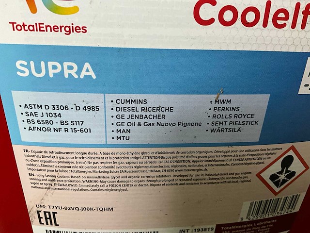 Totalenergies coolelf supra 20 l koelvloeistof - afbeelding 5 van  5