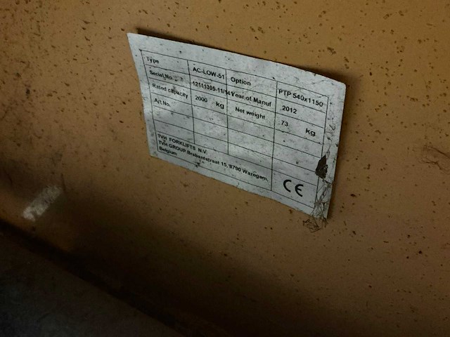 Totallifter hand hydraulische palletwagen - afbeelding 5 van  5