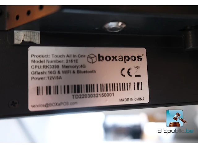 Touchscreen-bedieningspaneel met bonprinter - afbeelding 5 van  5
