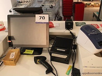 Touchscreenkassasysteem vv handscanner en ticketprinter - afbeelding 1 van  2