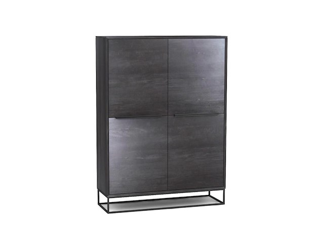 Toulon barkast zwart in massief hout - afbeelding 1 van  3