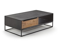 Toulon salontafel 2 kleurig in massief hout