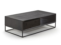 Toulon salontafel zwart in massief hout - afbeelding 2 van  2