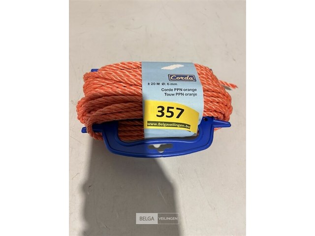 Touw ppn 20m x 6mm oranje - afbeelding 3 van  3