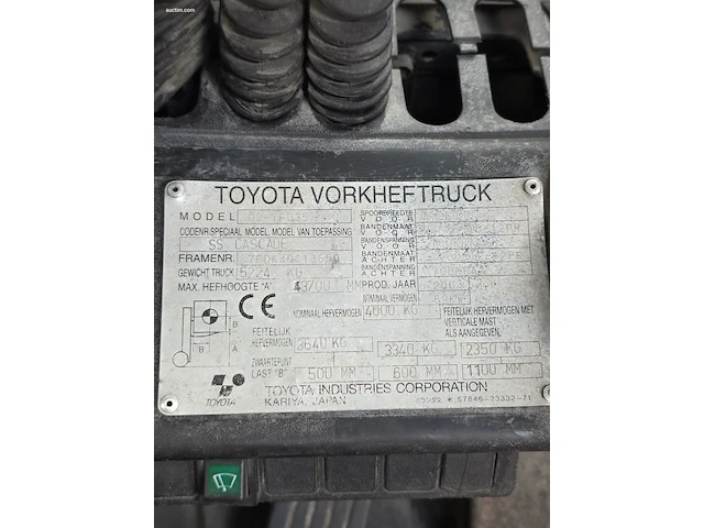 Toyota 02-fd35 diesel heftruck 2003 - afbeelding 9 van  18