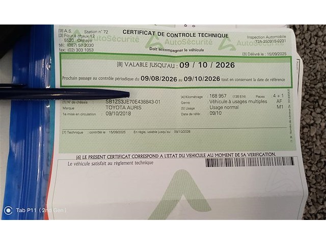 Toyota auris sw hev 1.8i hsd active e-cvt (eu6.2), 2018 - afbeelding 11 van  28