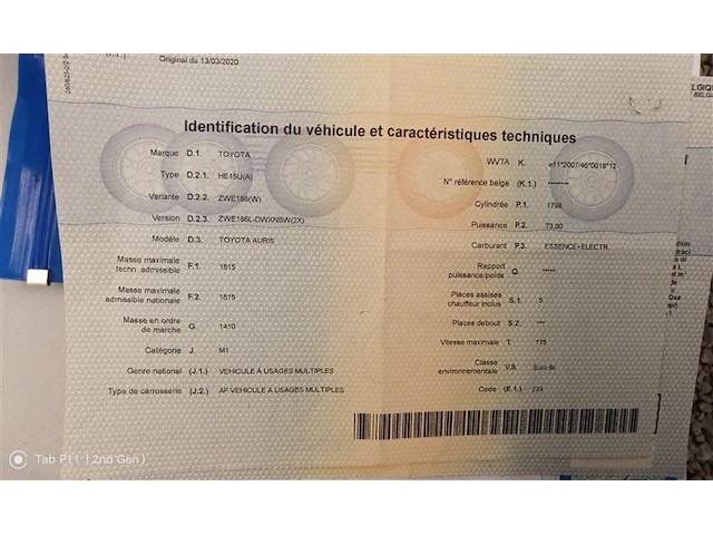 Toyota auris sw hev 1.8i hsd active e-cvt (eu6.2), 2018 - afbeelding 13 van  28