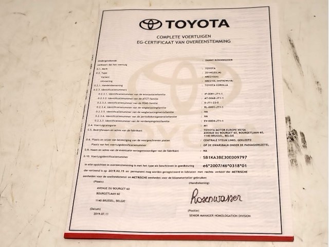 Toyota corolla - sb1ka3be30e009797 - 2020 - afbeelding 13 van  22