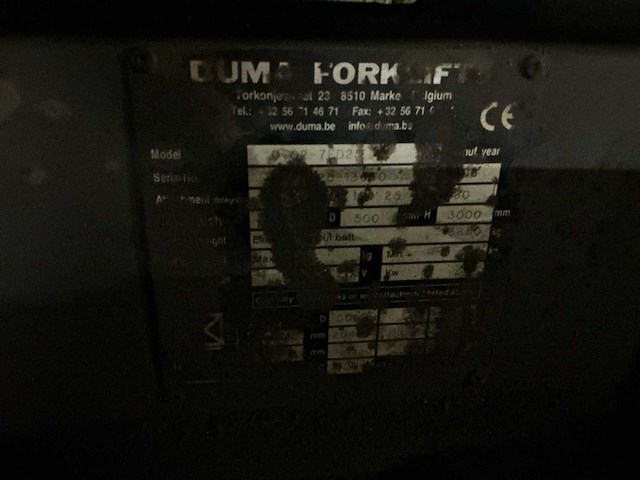 Toyota geneo 25 vorkheftruck met roterend vorkenbord - afbeelding 9 van  11