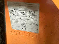 Toyota ht20 hand hydraulische palletwagen - afbeelding 4 van  5